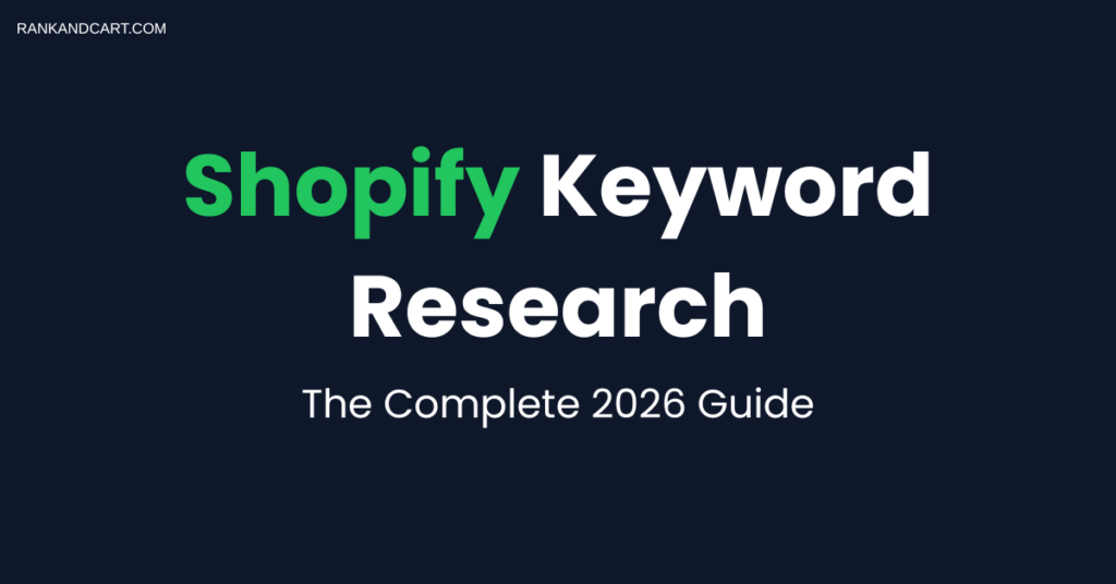 How to do keyword research for a Shopify store step by step