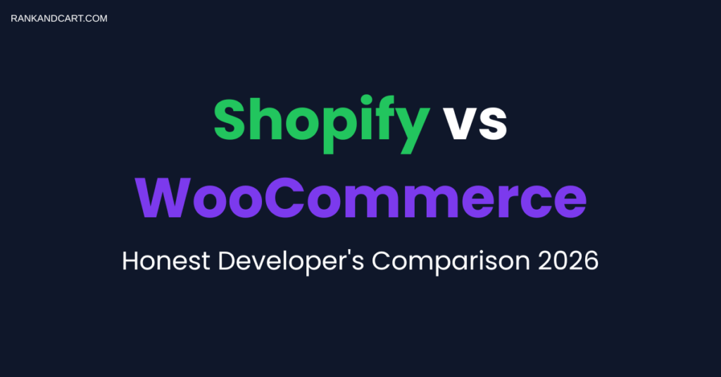 Shopify vs WooCommerce comparison 2026 for ecommerce store owners