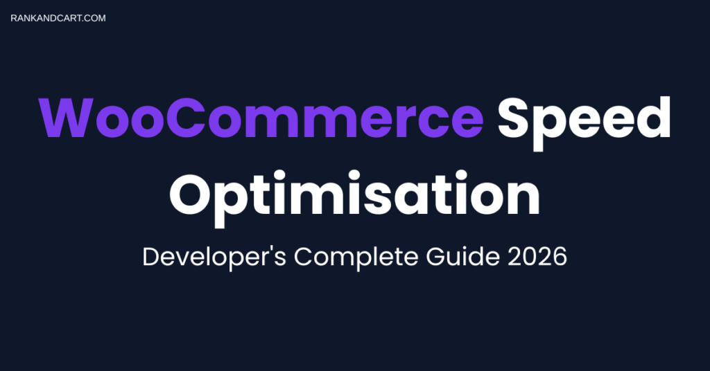 WooCommerce speed optimisation guide covering hosting caching and Core Web Vitals